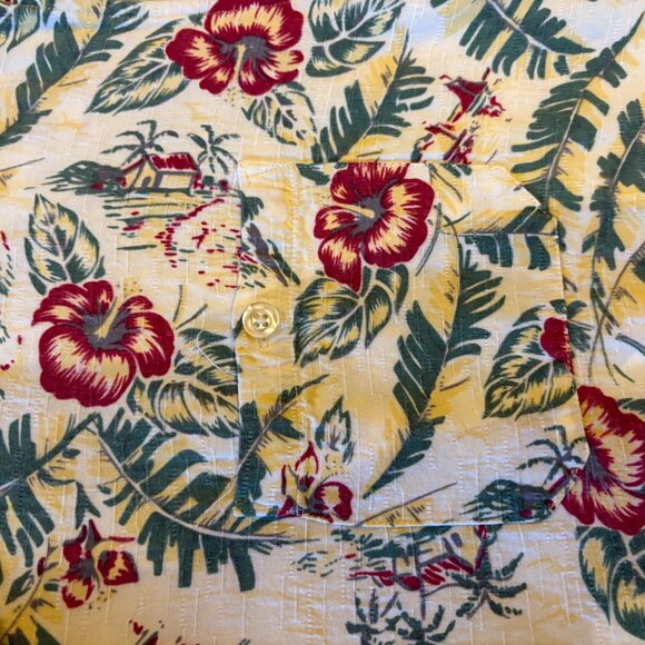 Pendleton Hibiscus Flower Button Up Shirt (XL) - Picture 3 of 4